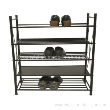5 Tier Big Size Heavy Duty Anti-Rusted Coating Metal Shoe Storage Rack